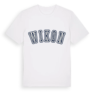 Wikon college t-shirt – ekologisk bomull t-shirt från Pinshirt