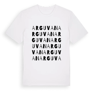Arguvan ordlek t-shirt – ekologisk bomull t-shirt från Pinshirt