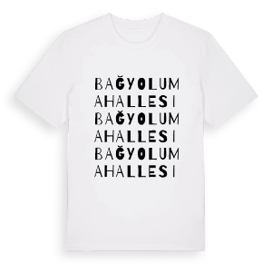 Bağyolu Mahallesi ordlek t-shirt – ekologisk bomull t-shirt från Pinshirt