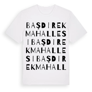 Başdirek Mahallesi ordlek t-shirt – ekologisk bomull t-shirt från Pinshirt