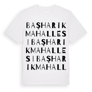 Başharık Mahallesi ordlek t-shirt – ekologisk bomull t-shirt från Pinshirt
