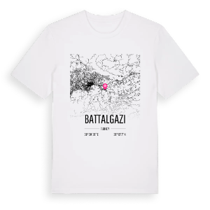 Battalgazi karta t-shirt – ekologisk bomull t-shirt från Pinshirt