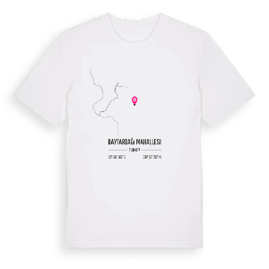 Baytarbağı Mahallesi karta t-shirt – ekologisk bomull t-shirt från Pinshirt