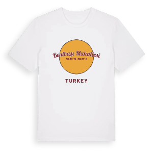 Bentbaşı Mahallesi cirkel t-shirt – ekologisk bomull t-shirt från Pinshirt