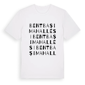 Bentbaşı Mahallesi ordlek t-shirt – ekologisk bomull t-shirt från Pinshirt