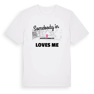 Någon i Bulgurlu Mahallesi älskar mig t-shirt – ekologisk bomull t-shirt från Pinshirt