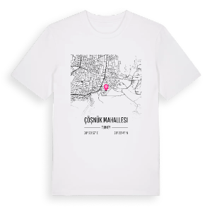 Çöşnük Mahallesi karta t-shirt – ekologisk bomull t-shirt från Pinshirt