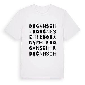 Doğanşehir ordlek t-shirt – ekologisk bomull t-shirt från Pinshirt