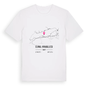 Elmalı Mahallesi karta t-shirt – ekologisk bomull t-shirt från Pinshirt