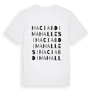Hacı Abdi Mahallesi ordlek t-shirt – ekologisk bomull t-shirt från Pinshirt
