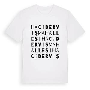 Hacıderviş Mahallesi ordlek t-shirt – ekologisk bomull t-shirt från Pinshirt