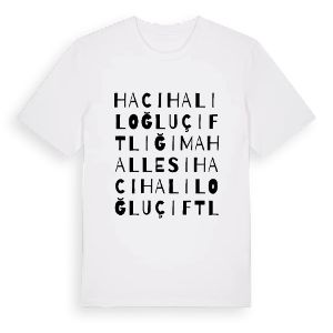 Hacıhaliloğluçiftliği Mahallesi ordlek t-shirt – ekologisk bomull t-shirt från Pinshirt