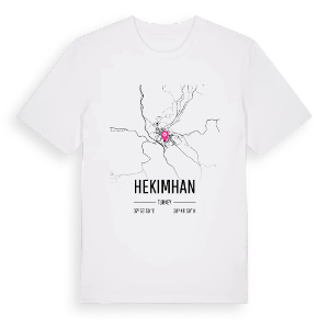 Hekimhan karta t-shirt – ekologisk bomull t-shirt från Pinshirt