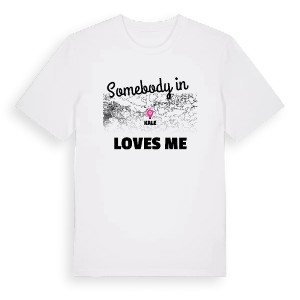 Någon i Kale älskar mig t-shirt – ekologisk bomull t-shirt från Pinshirt