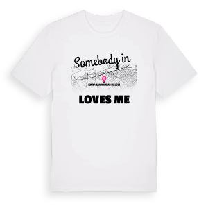 Någon i Karakavak Mahallesi älskar mig t-shirt – ekologisk bomull t-shirt från Pinshirt