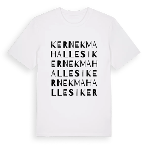 Kernek Mahallesi ordlek t-shirt – ekologisk bomull t-shirt från Pinshirt