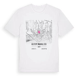 Kiltepe Mahallesi karta t-shirt – ekologisk bomull t-shirt från Pinshirt