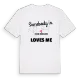 Någon i Koşar Mahallesi älskar mig t-shirt
