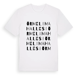 Örmeli Mahallesi ordlek t-shirt – ekologisk bomull t-shirt från Pinshirt