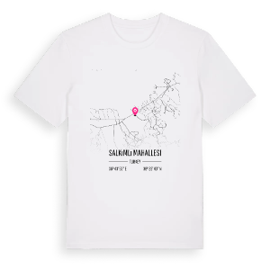 Salkımlı Mahallesi karta t-shirt – ekologisk bomull t-shirt från Pinshirt