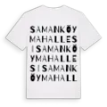 Samanköy Mahallesi ordlek t-shirt