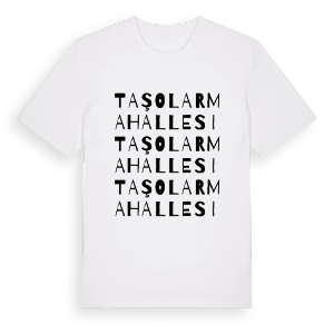 Taşolar Mahallesi ordlek t-shirt – ekologisk bomull t-shirt från Pinshirt