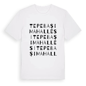Tepebaşı Mahallesi ordlek t-shirt – ekologisk bomull t-shirt från Pinshirt