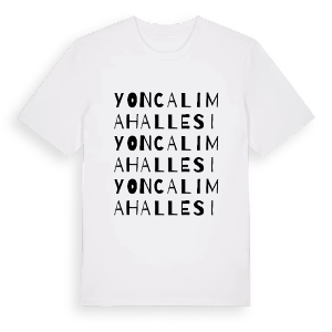 Yoncalı Mahallesi ordlek t-shirt – ekologisk bomull t-shirt från Pinshirt