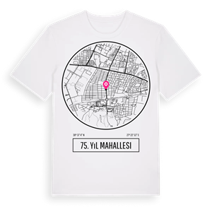 75. Yıl Mahallesi t-shirt – ekologisk bomull t-shirt från Pinshirt
