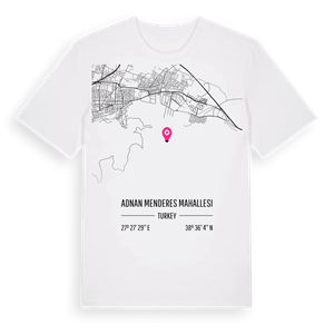 Adnan Menderes Mahallesi karta t-shirt – ekologisk bomull t-shirt från Pinshirt