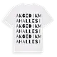 Akgedik Mahallesi ordlek t-shirt