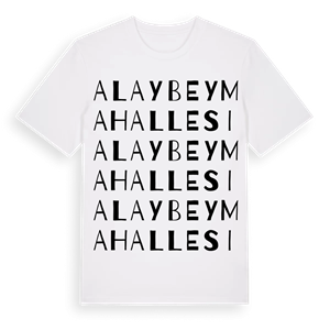 Alaybey Mahallesi ordlek t-shirt – ekologisk bomull t-shirt från Pinshirt