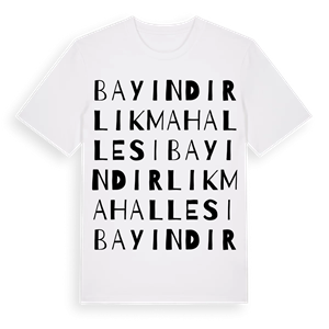 Bayındırlık Mahallesi ordlek t-shirt – ekologisk bomull t-shirt från Pinshirt