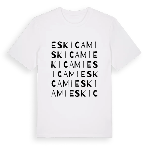 Eski Cami ordlek t-shirt – ekologisk bomull t-shirt från Pinshirt