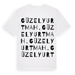 Güzelyurt Mah. ordlek t-shirt – ekologisk bomull t-shirt från Pinshirt