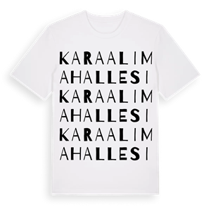 Karaali Mahallesi ordlek t-shirt – ekologisk bomull t-shirt från Pinshirt