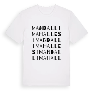 Mandallı Mahallesi ordlek t-shirt – ekologisk bomull t-shirt från Pinshirt
