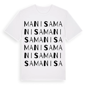 Manisa ordlek t-shirt – ekologisk bomull t-shirt från Pinshirt
