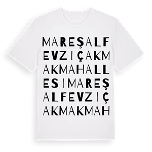 Mareşal Fevzi Çakmak Mahallesi ordlek t-shirt – ekologisk bomull t-shirt från Pinshirt