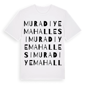 Muradiye Mahallesi ordlek t-shirt – ekologisk bomull t-shirt från Pinshirt