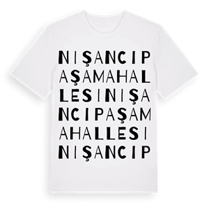 Nişancıpaşa Mahallesi ordlek t-shirt – ekologisk bomull t-shirt från Pinshirt