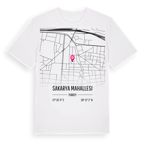 Sakarya Mahallesi karta t-shirt – ekologisk bomull t-shirt från Pinshirt