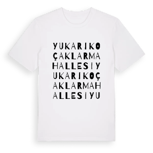 Yukarıkoçaklar Mahallesi ordlek t-shirt – ekologisk bomull t-shirt från Pinshirt