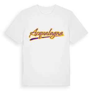 Acqualagna baseball t-shirt – ekologisk bomull t-shirt från Pinshirt