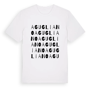 Agugliano ordlek t-shirt – ekologisk bomull t-shirt från Pinshirt