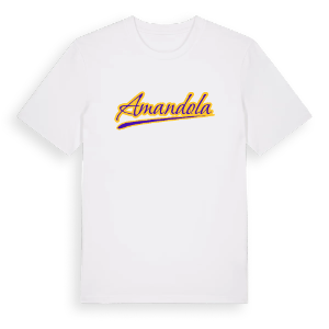 Amandola baseball t-shirt – ekologisk bomull t-shirt från Pinshirt