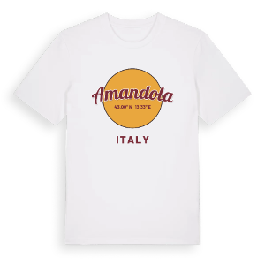Amandola cirkel t-shirt – ekologisk bomull t-shirt från Pinshirt