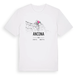 Ancona karta t-shirt – ekologisk bomull t-shirt från Pinshirt