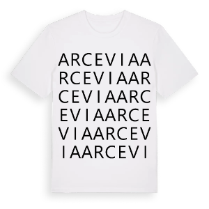 Arcevia ordlek t-shirt – ekologisk bomull t-shirt från Pinshirt