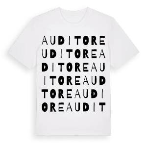 Auditore ordlek t-shirt – ekologisk bomull t-shirt från Pinshirt